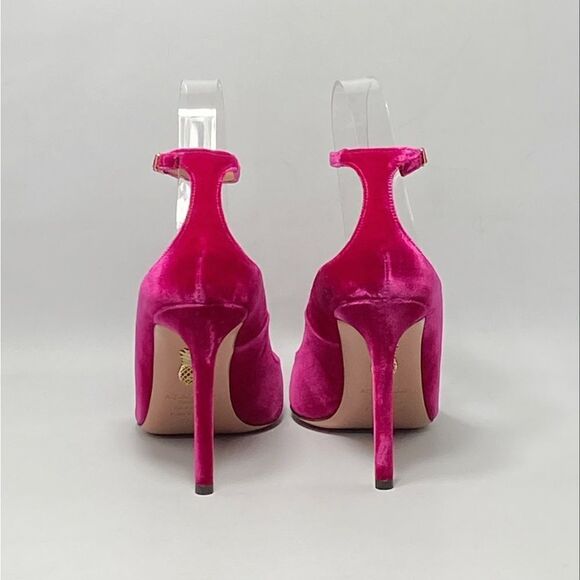 Aquazzura Love Affair Velvet Pumps size 37.5 - Picture 6 of 12
